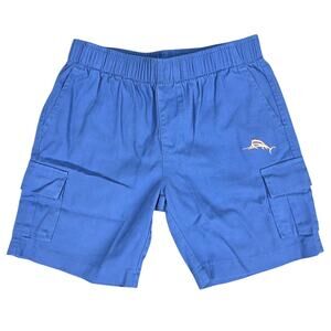 TOMMY BAHAMA TODDLER CARGO SHORTS – BLUE – SIZE 4T – 100% COTTON